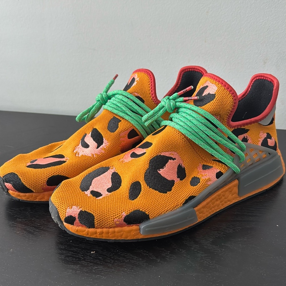 Adidas Pharrell x Human Race animal print. Size 11
